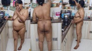 Desi Tante Telanjang Di Dapur, Nungging Sambil Masak