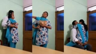 Pasangan India Selatan Ngewe Di Ruang Kantor