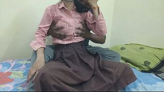Cewek Kuliahan India Digebukin Pacar Di Kamar, Crot Di Dalem, Desah Panas Bikin Makin Liar