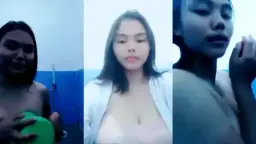 Dedek Xylin Mandi Live, Bikin Mendingan Sampai Basah