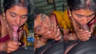 Ibu Rumah Tangga Yang Sudah Menikah, Kasih Blowjob Ala Telugu Ke Mantan Pacarnya, Bikin Basah Semua.